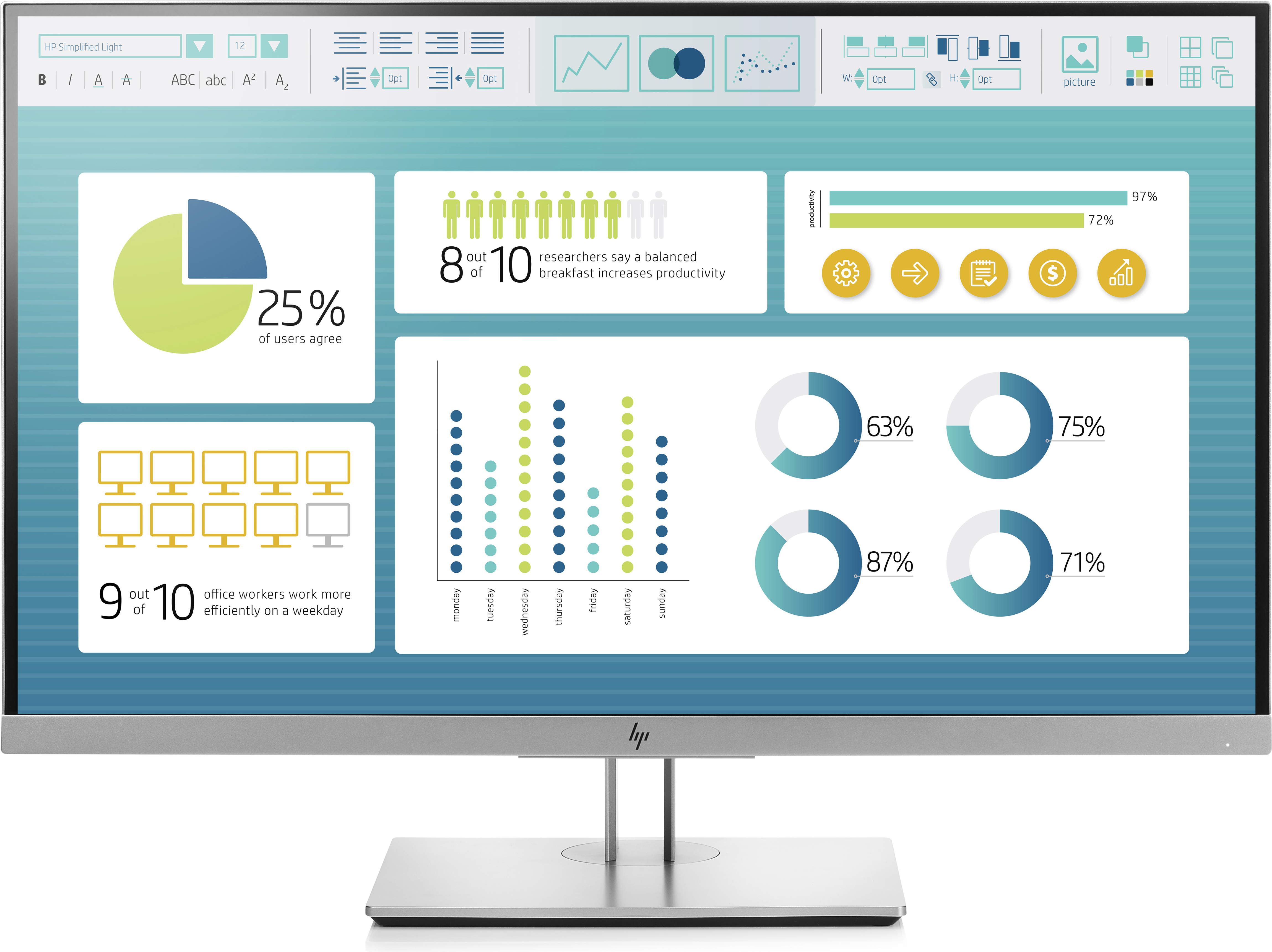 HP EliteDisplay E273 68.6 cm (27