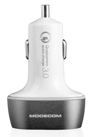 Modecom CU2C1 Car Charger ( Quick Charge 3.0 + USB + USB Type C )
