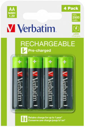 Verbatim HR03 NiMH Battery 4-pack (49514)