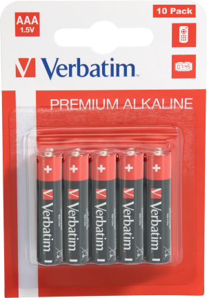 Verbatim LR03 Alkaline Battery 10-pack (49874)