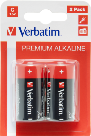Verbatim LR14 Alkaline Battery 2-pack (49922)